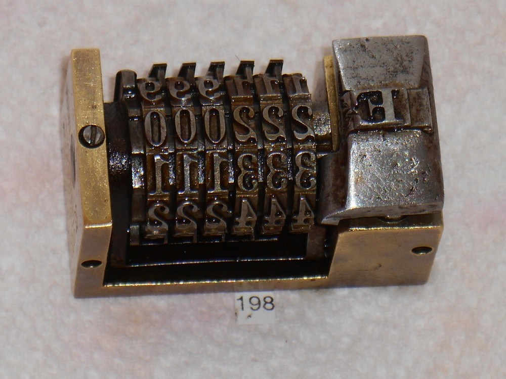 Letterpress Numbering machine | (Roberts #28) |198