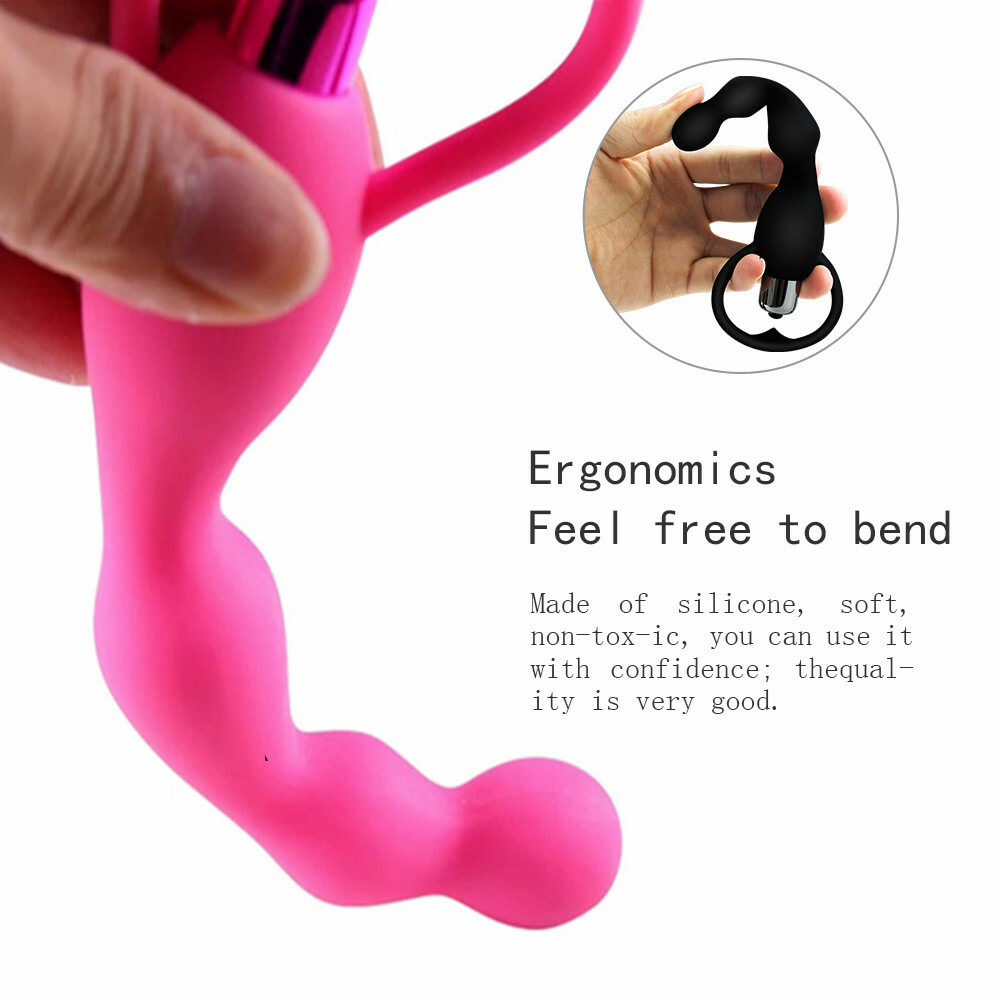 Anal Plug Beads Butt Extender with Removable Bullet Vibrator Prostate Massager