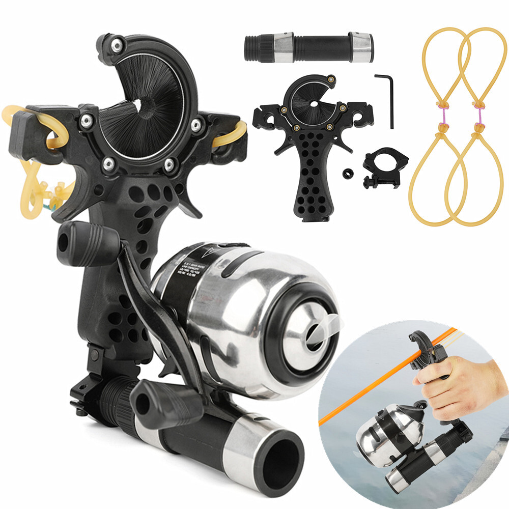 Bow Fishing Spincast Reel Slingbow Catapult Sling Archery Hunting Bowfishing