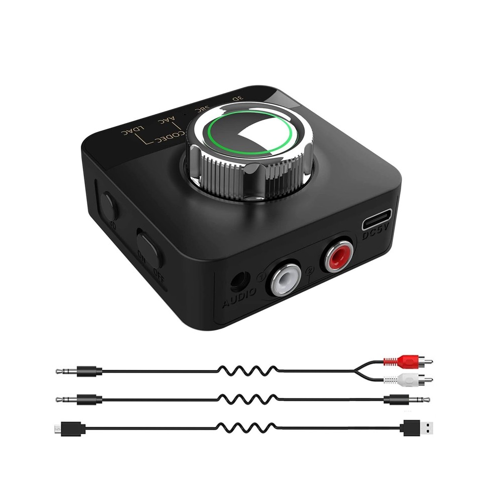 Bluetooth Audio Receiver, with LDAC/APTX Low Latency/APTX HD/AAC/SBC, Wireles...