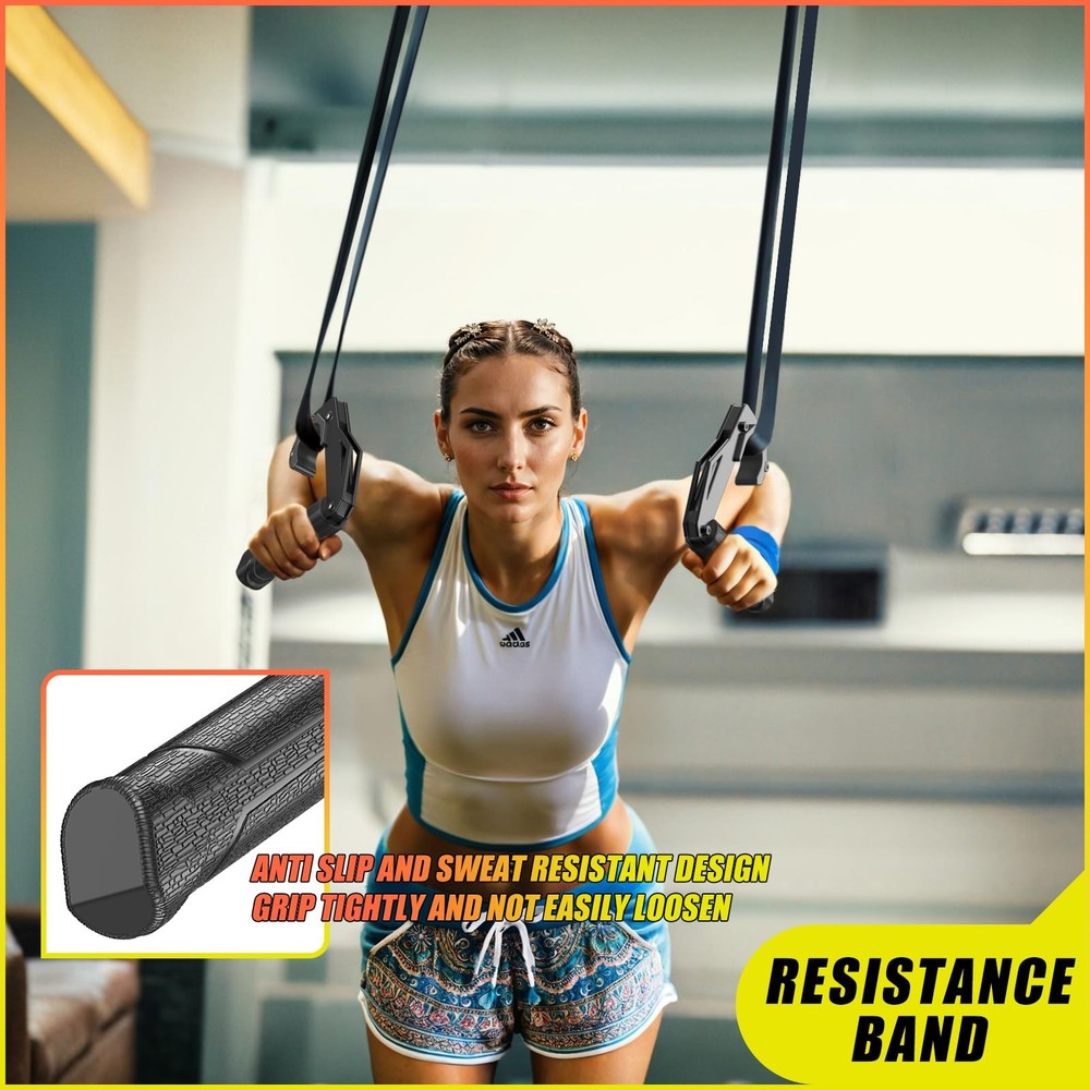 Neutral Grip Handles for Pull Up Bar, Pull Up Handles with Ergonomic Portable...