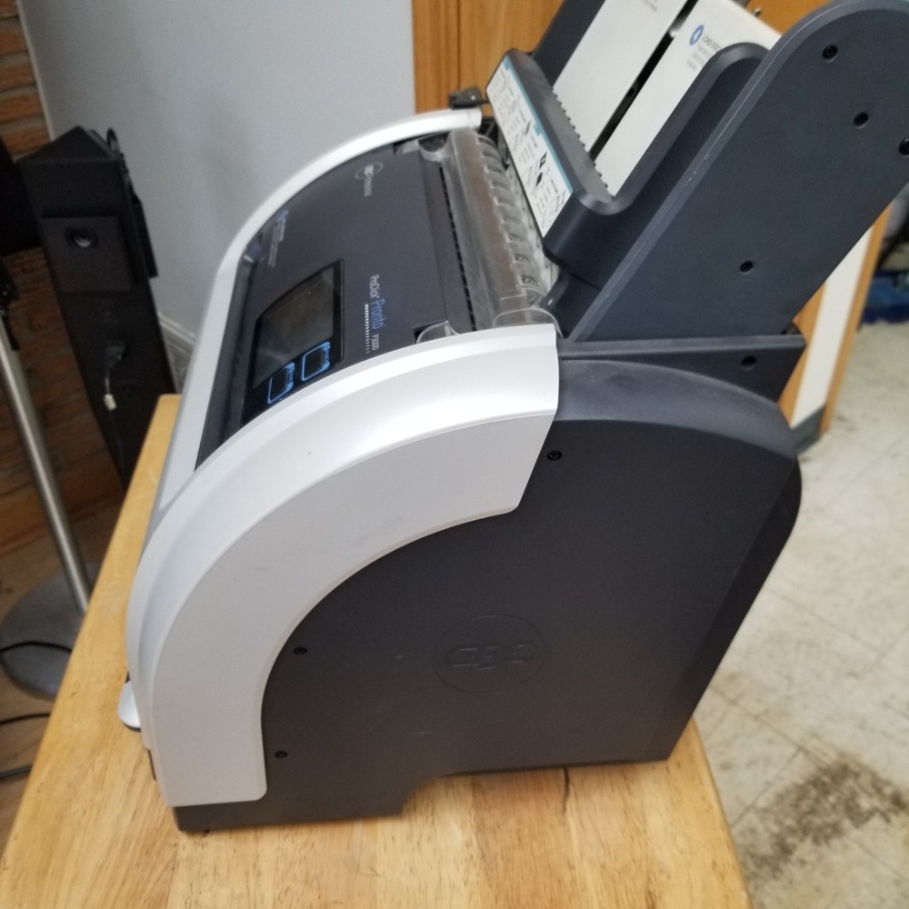 GBC ProClick Pronto P3000 Gray LCD Display Automatic Binding & Punch Machine
