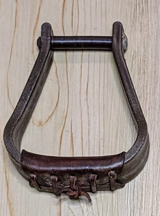 Stirrups With Leather Wrap #13A