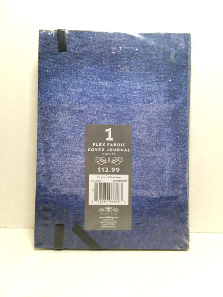 Bella Bug Flex Fabric Cover Journal - Pocket