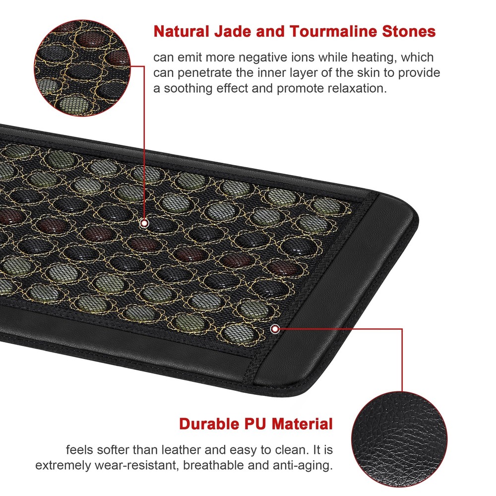 Natural Jade Infrared Heating Pad w/Smart Controller Memory Function 23.5"x16"