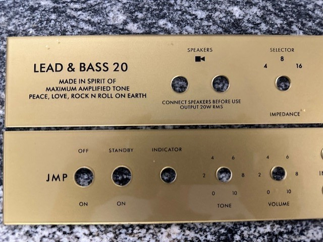 JMP Style Faceplate in Mint condition! Plexi Material