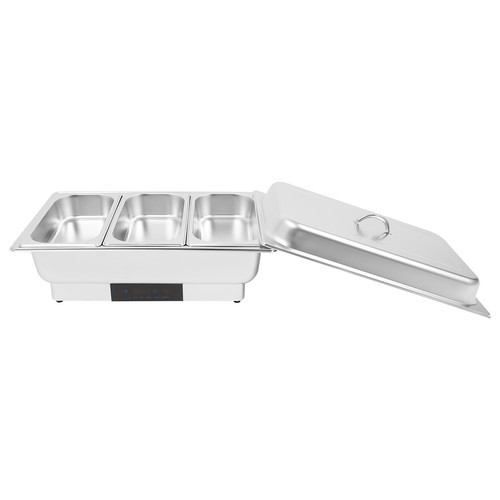9L Electric Chafing Dish with Temperature Control & 3 Compartments