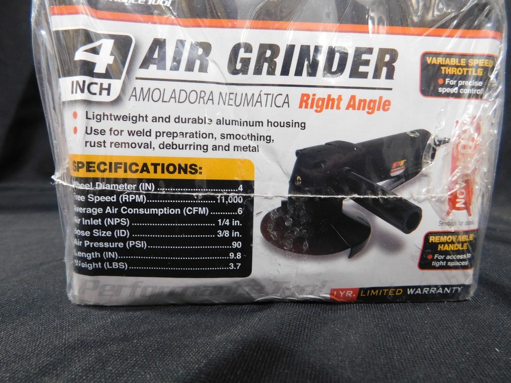 Performance Tool 4" Heavy Duty Angle Grinder M658 (EB65)