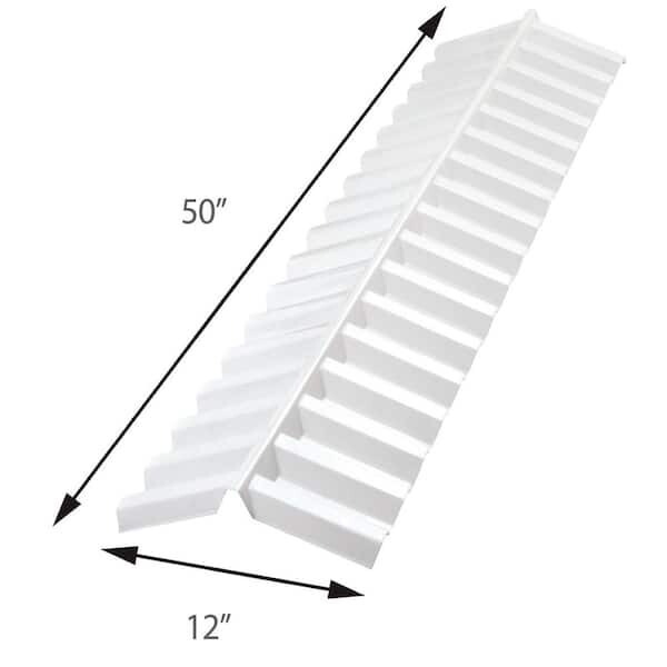 4 ft. White Opal Polycarbonate Ridge Cap - Strong & Flexible NEW