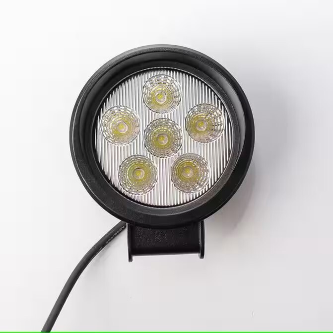 5" Large Round 6-LED Work Lamp-White HD Value (HDV080447)