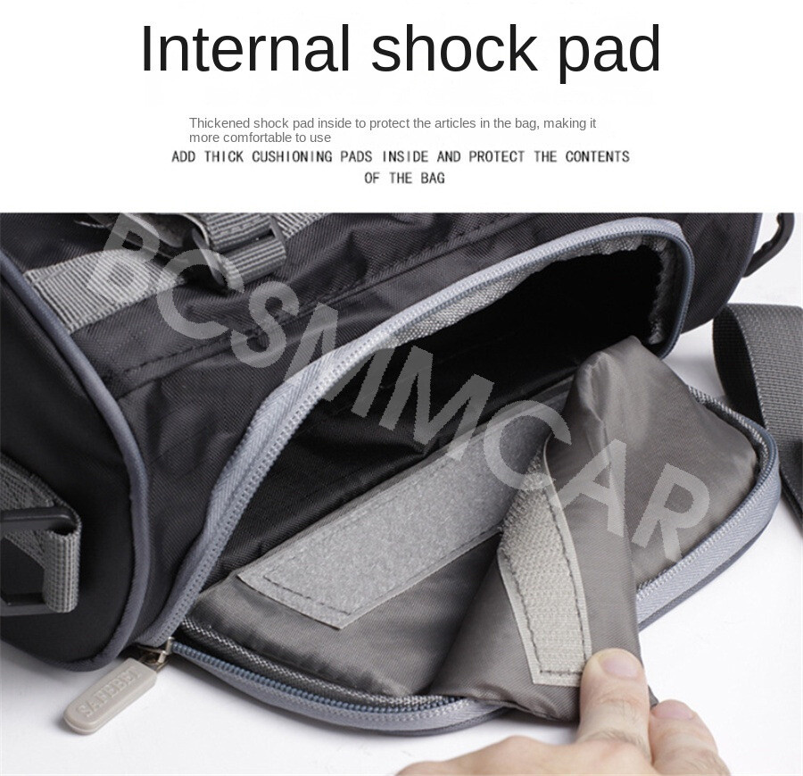 Motorcycle Handlebar Storage Bag Waterproof Front Fork Pouch Bag Capacity 2.5L