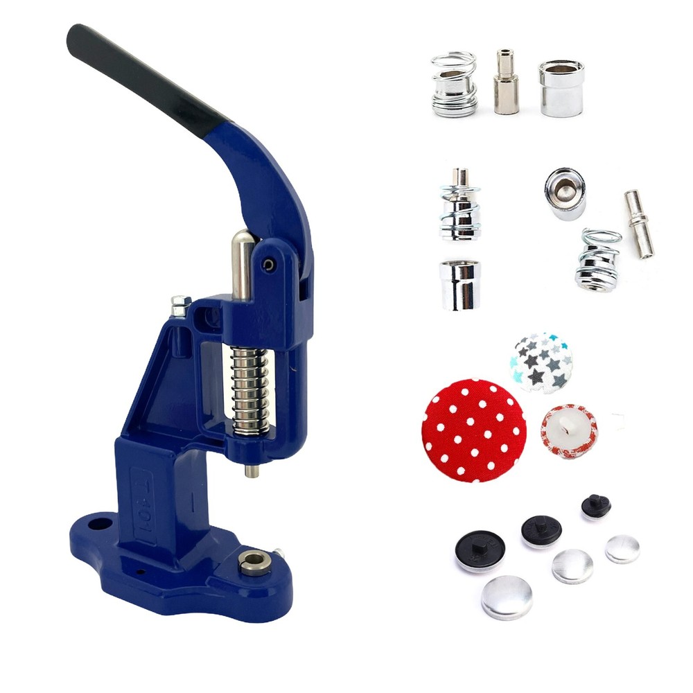 Customized Fabric Cover Button Making Kit With Hand Press 300 Buttons and Dies