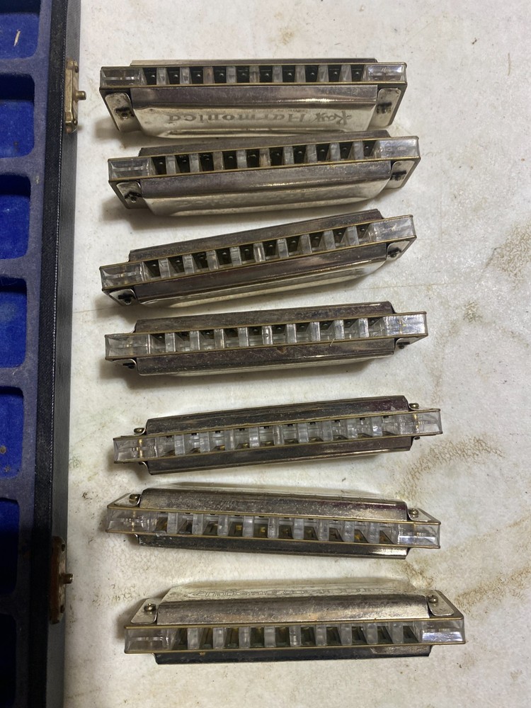 Kay Chicago Blues Harmonica 7 pc Set In Case
