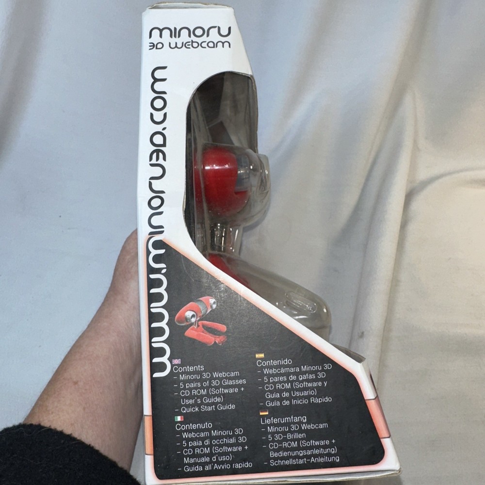 MINORU 3D Webcam Double Cameras NIB