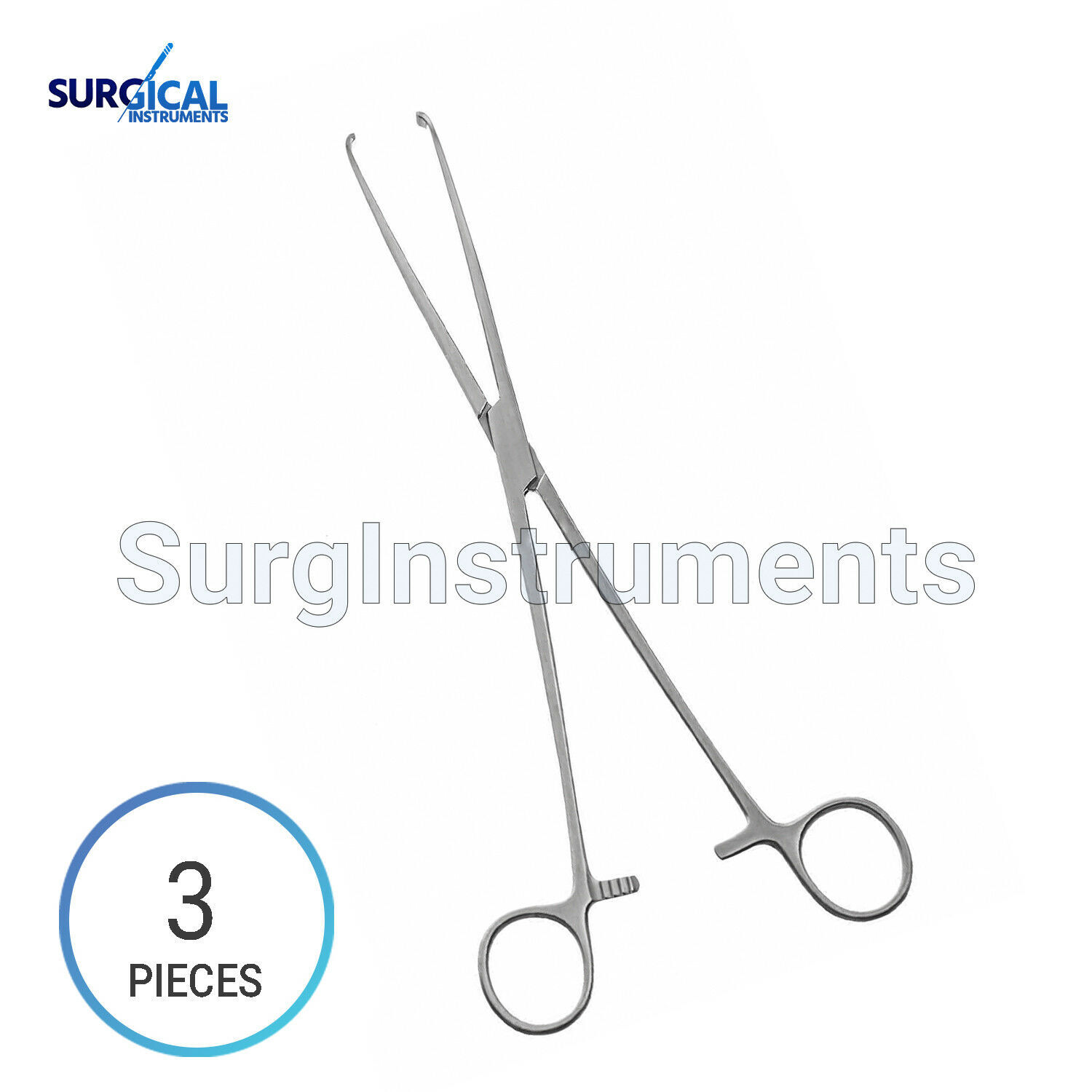 3 Pcs Allis Tissue Forceps 6" 4 x 5 Teeth Surgical Stainless Steel German Grade