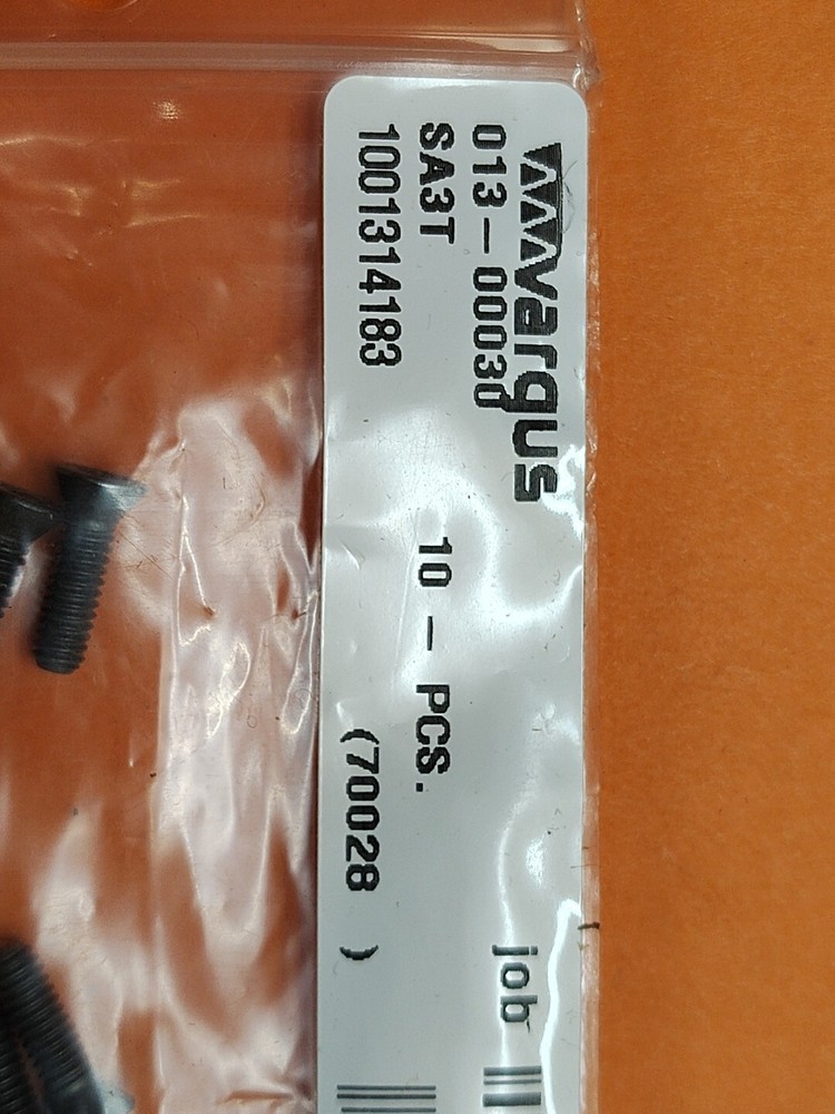 VARGUS SA3T METRIC SCREW FOR INDEXABLE TOOLS REPLACEMENT 10 PACK 1001314183
