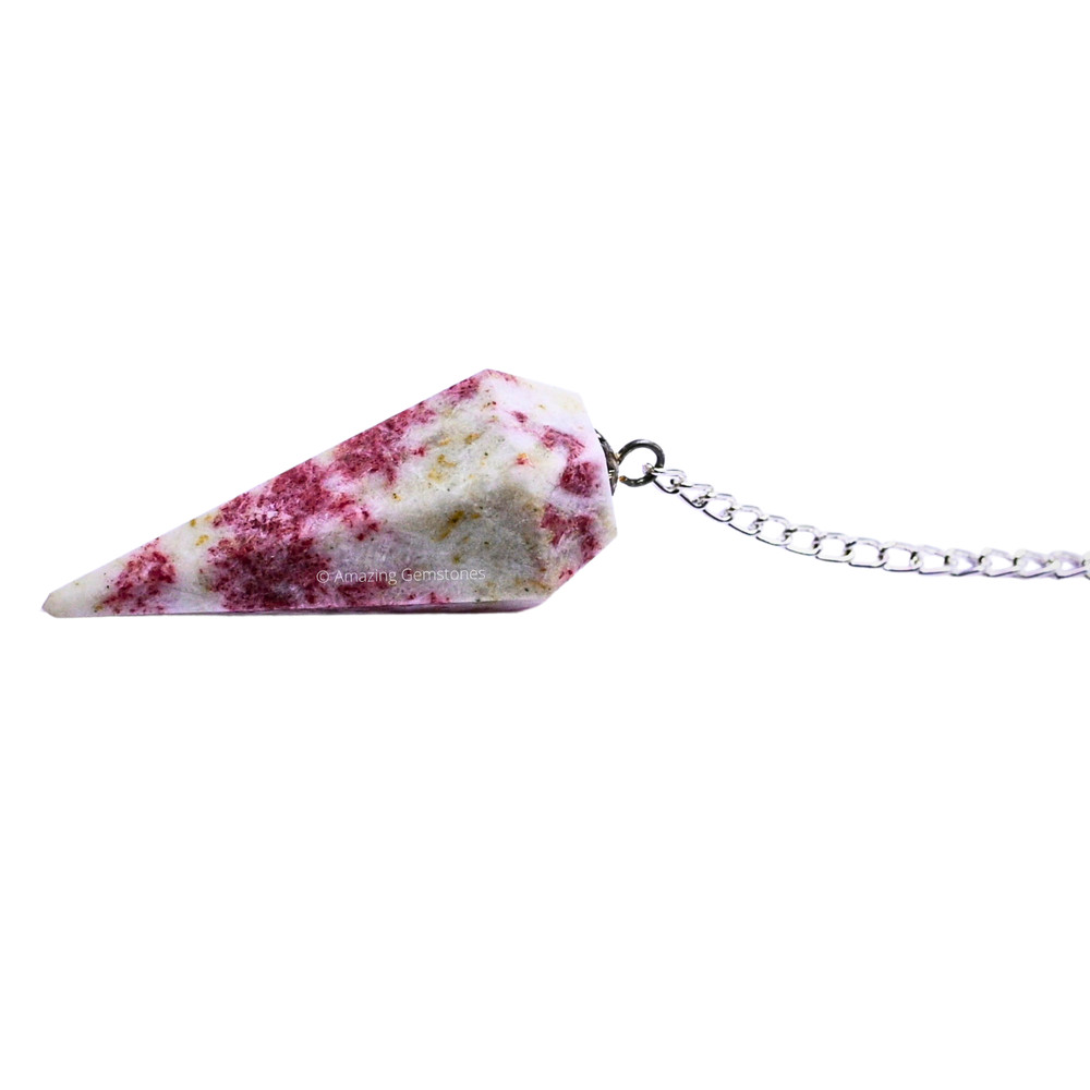 Cinnabarite Dowsing Crystal Pendulum