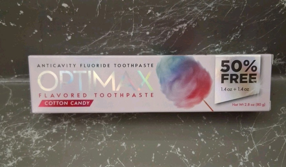 Optimax Cotton Candy Flavored Toothpaste 2.8oz