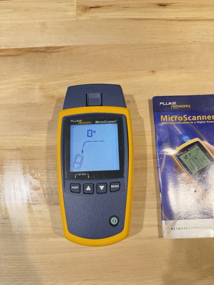 FLUKE NETWORKS MICROSCANNER 2 CABLE VERIFIER TESTER (TESTED)