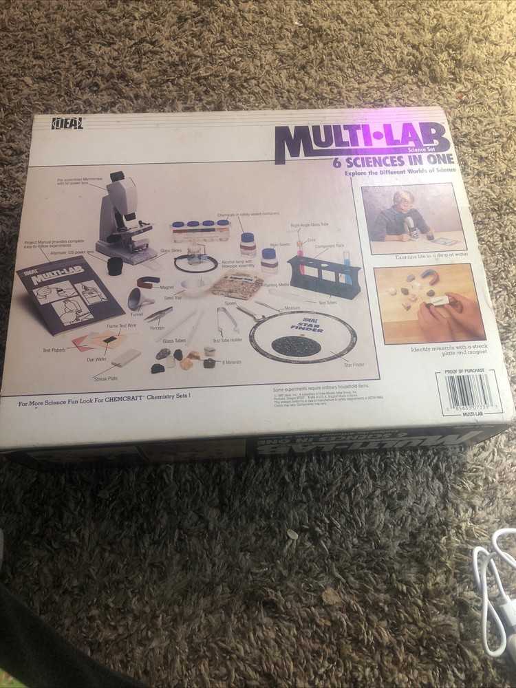 Rare vintage 1980s Multi Lab Science Set! intact!