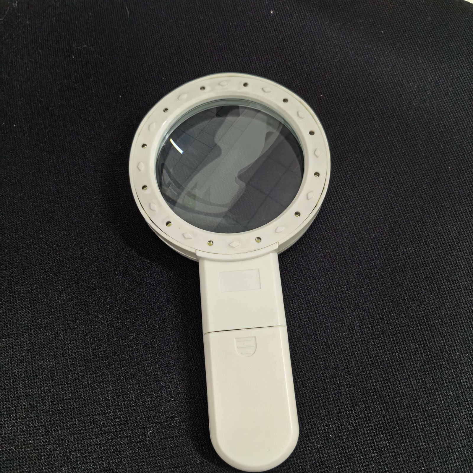 30X Jumbo Handheld Magnifying Glass w/ 12 Bright LED Light Illuminated Magnifier