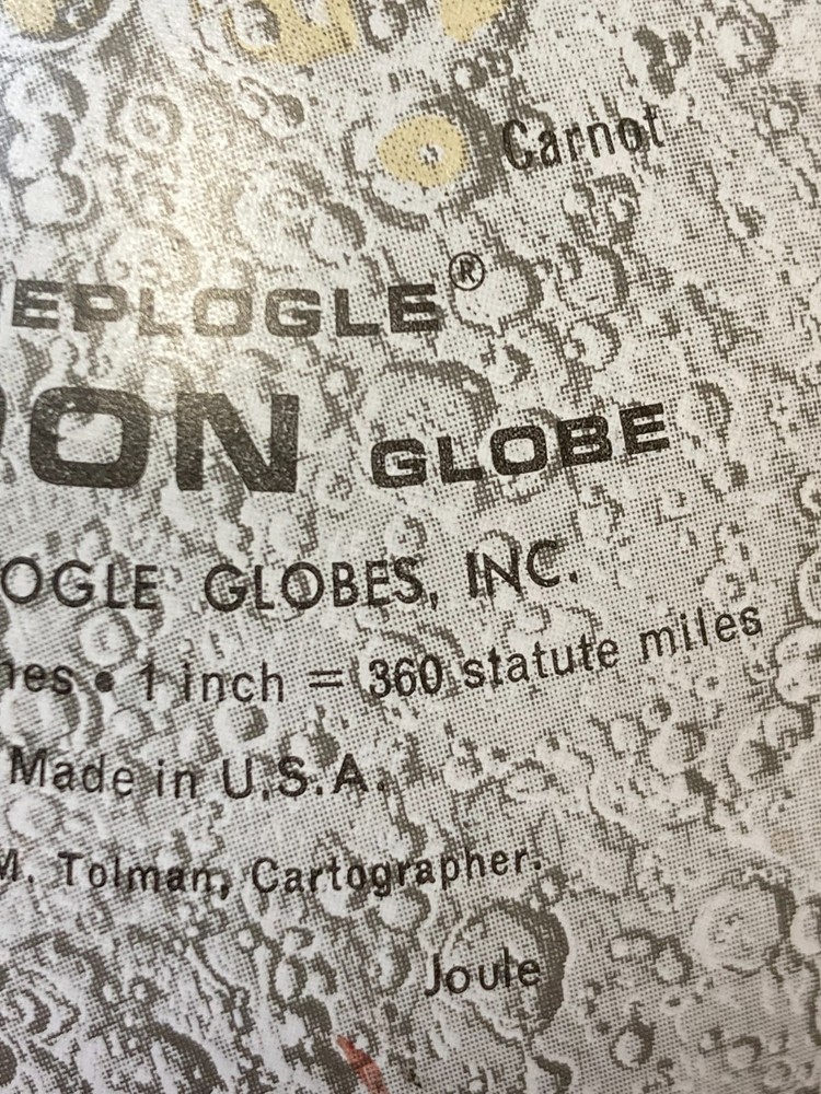 Vintage Replogle Moon Globe 6 inch
