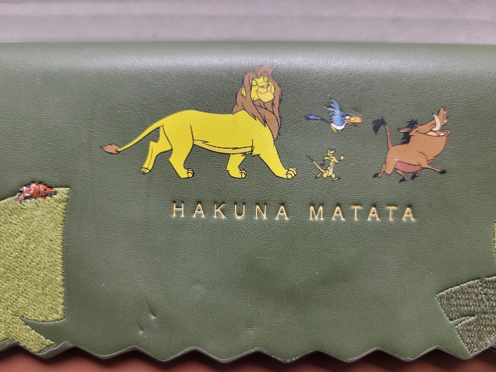 Loungefly Disney Lion King Hakuna Matata Wallet Brown Faux Leather Zip