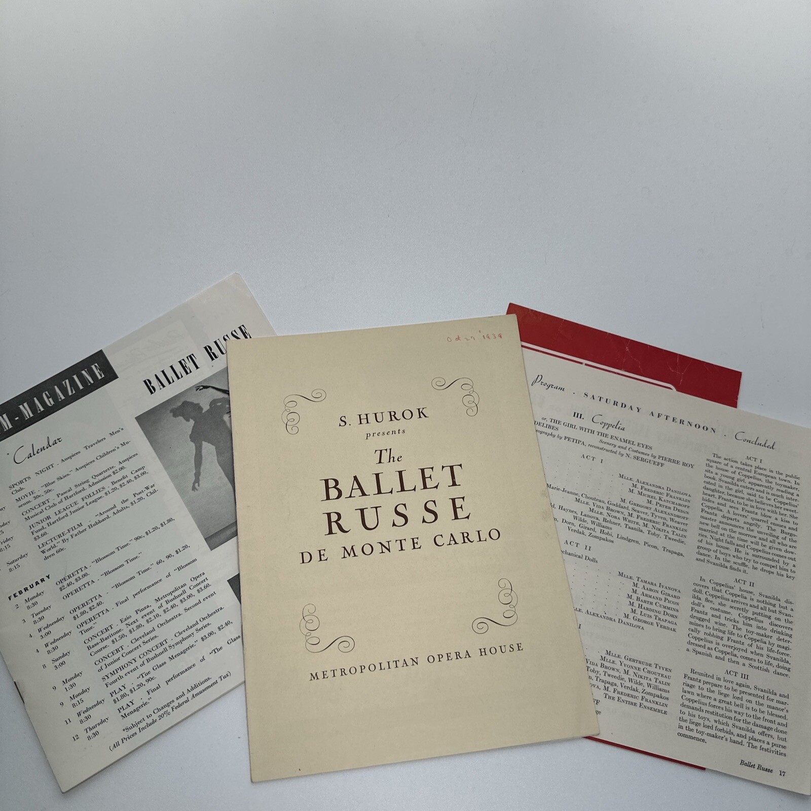 Lot of 15 Vintage Ballet Programs - Signatures / Ballet Russe / Slavenska / etc.