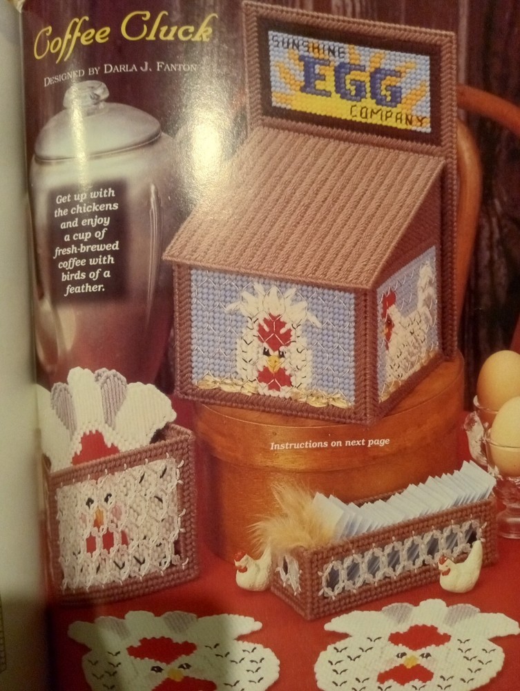 Holiday Christmas Decor Plastic Canvas Pattern Book Halloween Easter St Patrick