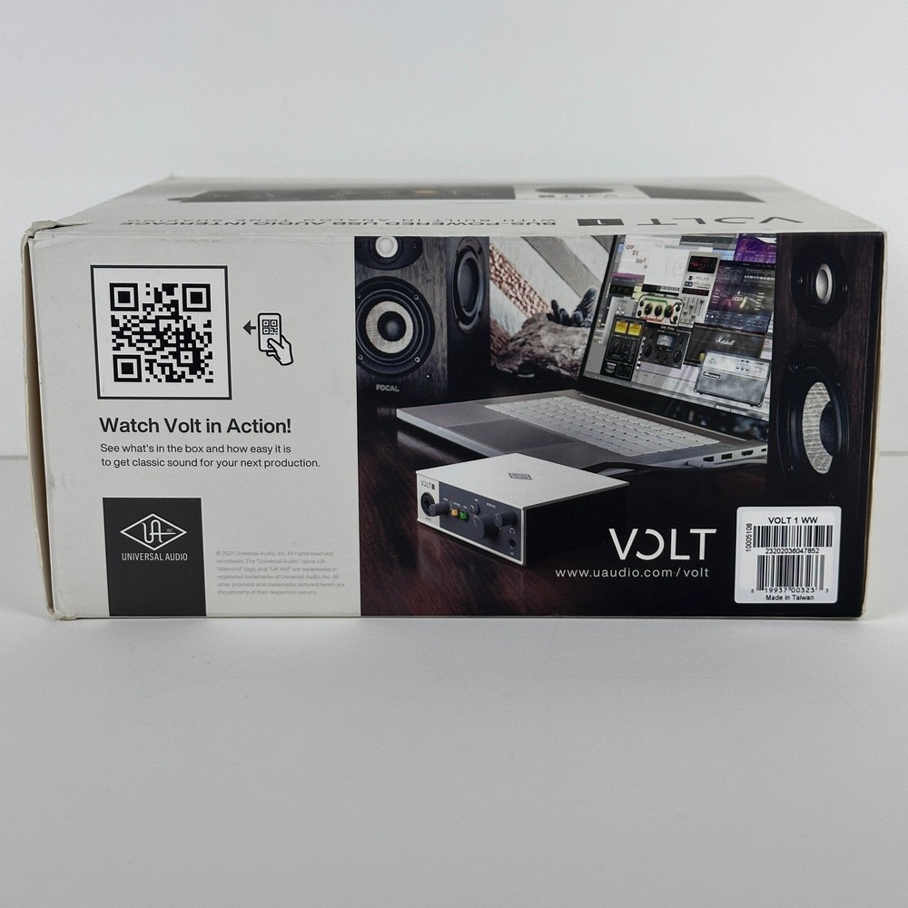 Universal Audio Volt 1 USB Audio Interface Vintage Preamp Mode MIDI XLR Cable