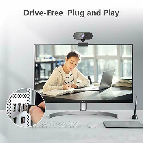 USB 1080P Full HD Webcam Autofocus Streaming Camera for Laptop