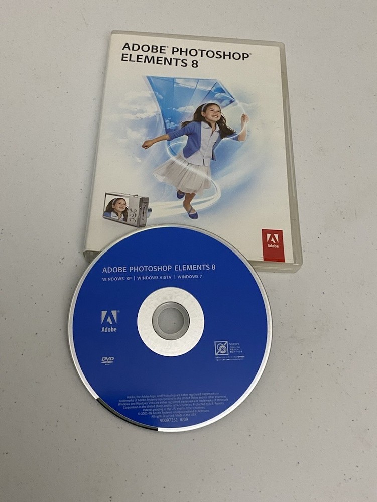 Adobe Photoshop Elements 8 W/ Serial Number