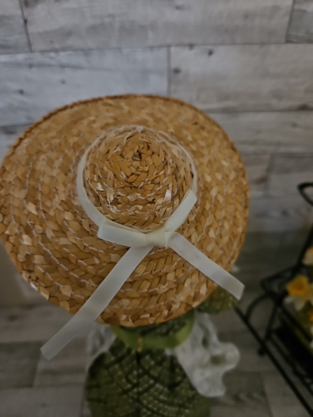 Byers Choice Caroler Signed Lady 15" Tall Daffodils Metal Cart Spring Easter