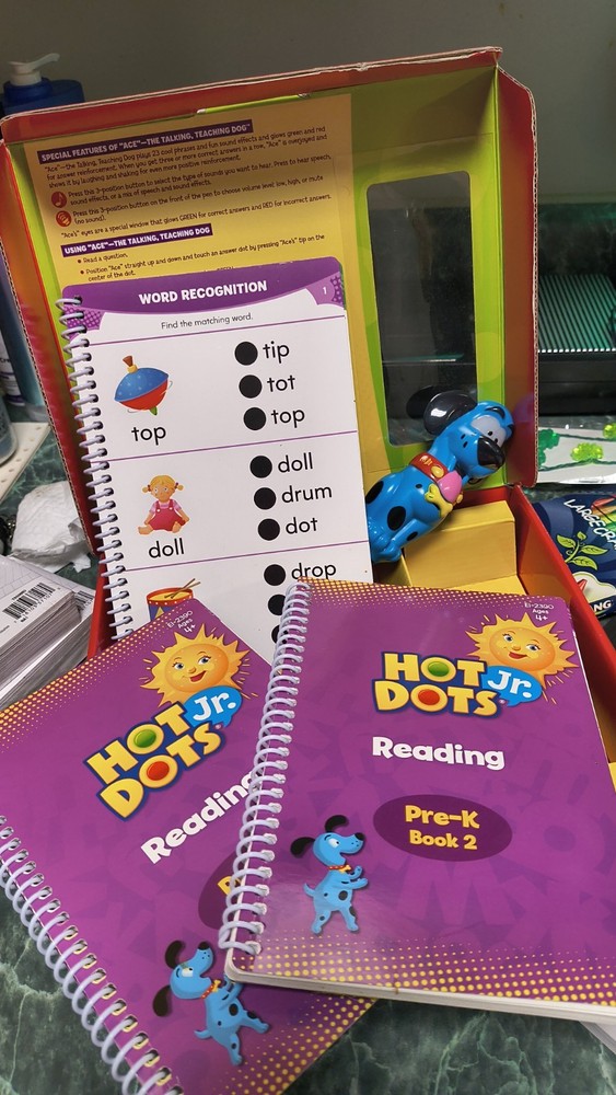 Educational Insights Hot Dots Jr. Let's Master Pre-K Reading Set