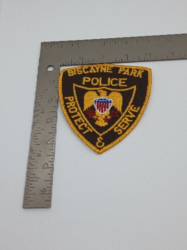 Unised Vintage Biscayne Park Florida Police Patch Patch