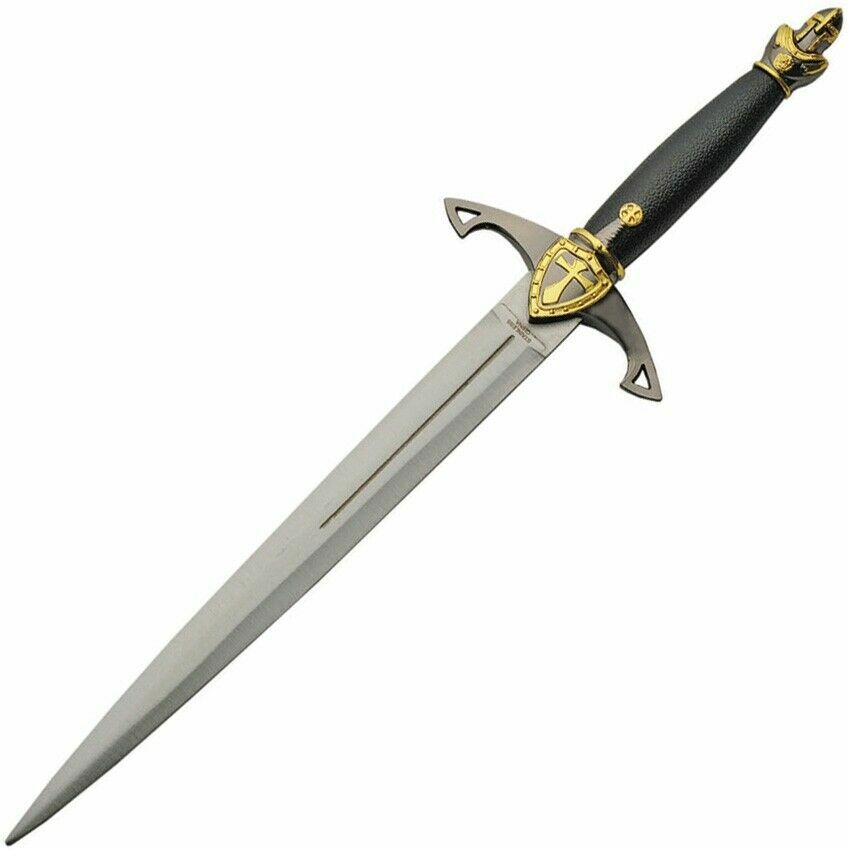 Knights Fixed Knife 7.75" UNSHARPENED Stainless Dagger Blade Synthetic Handle