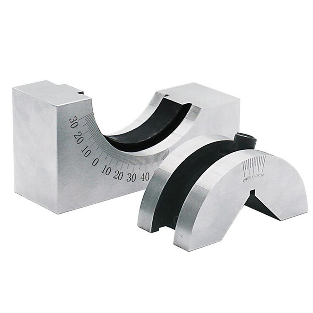 Adjustable Angle V Block 0 to 60° Precision Gauge Micro Milling Setup & Wrench