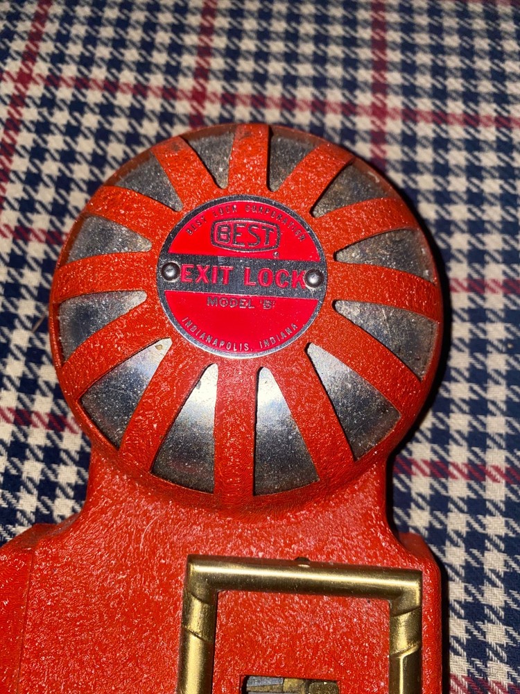 Vintage Best Lock Corporation Exit Lock Model B Emergency Exit