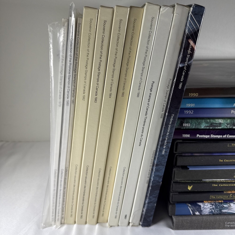 1979-2000 + Millenium Canada Post Yearbook Annual Stamp Book Set - COMPLETE