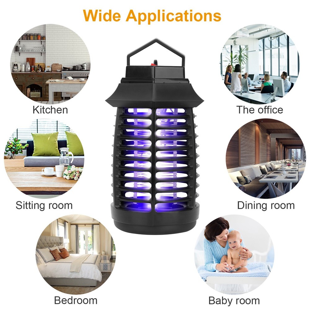 Powerful Electric Mosquito Insect Killer Zapper Light Fly Bug Trap