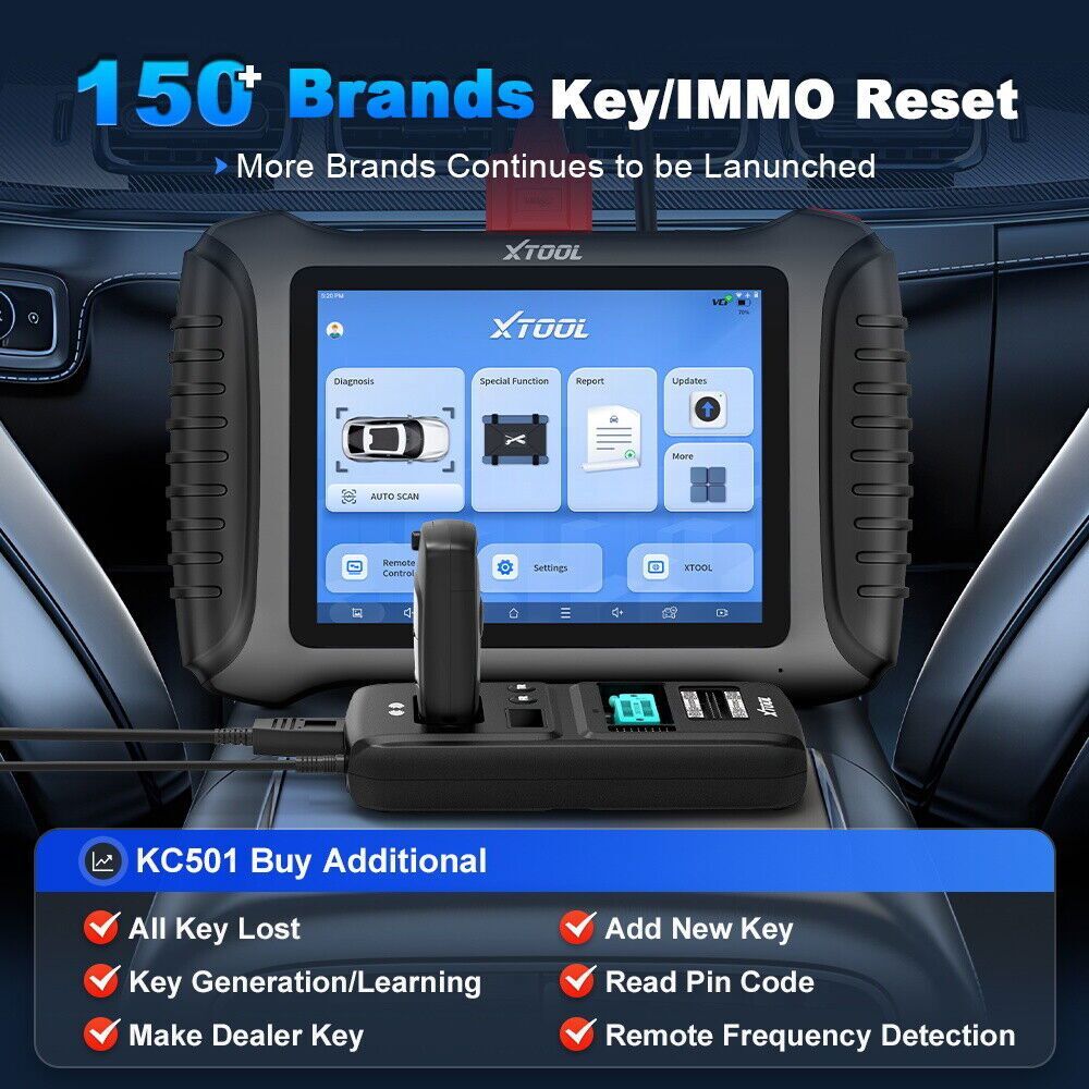 XTOOL IP900BT Wireless Car Diagnostic Scanner Tool CANFD & DOIP &FCA Active Test