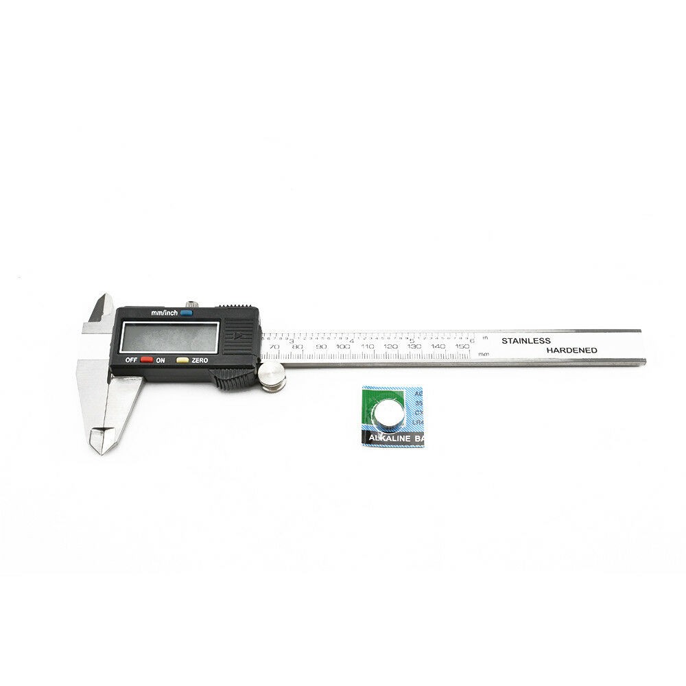 Stainless Digital Large LCD Display Vernier Caliper Power Switch Off Micrometer