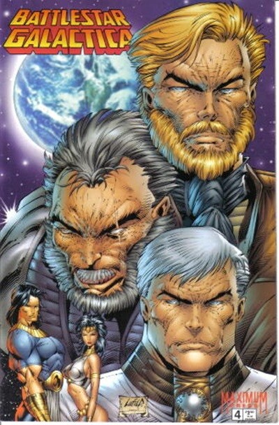 Battlestar Galactica Comic Book #4 Maximum Press 1995 VERY HIGH GRADE UNREAD