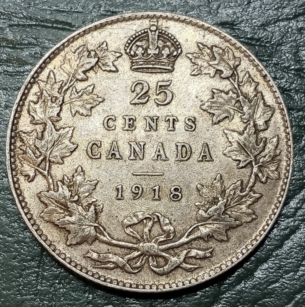 1918 Canada 25 Cents - High Grade