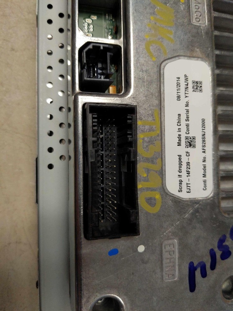 15 LINCOLN MKC EJ7T18B955FB EJ7T14F239CF STEREO DISPLAY SCREEN WITH SYNC MODULE