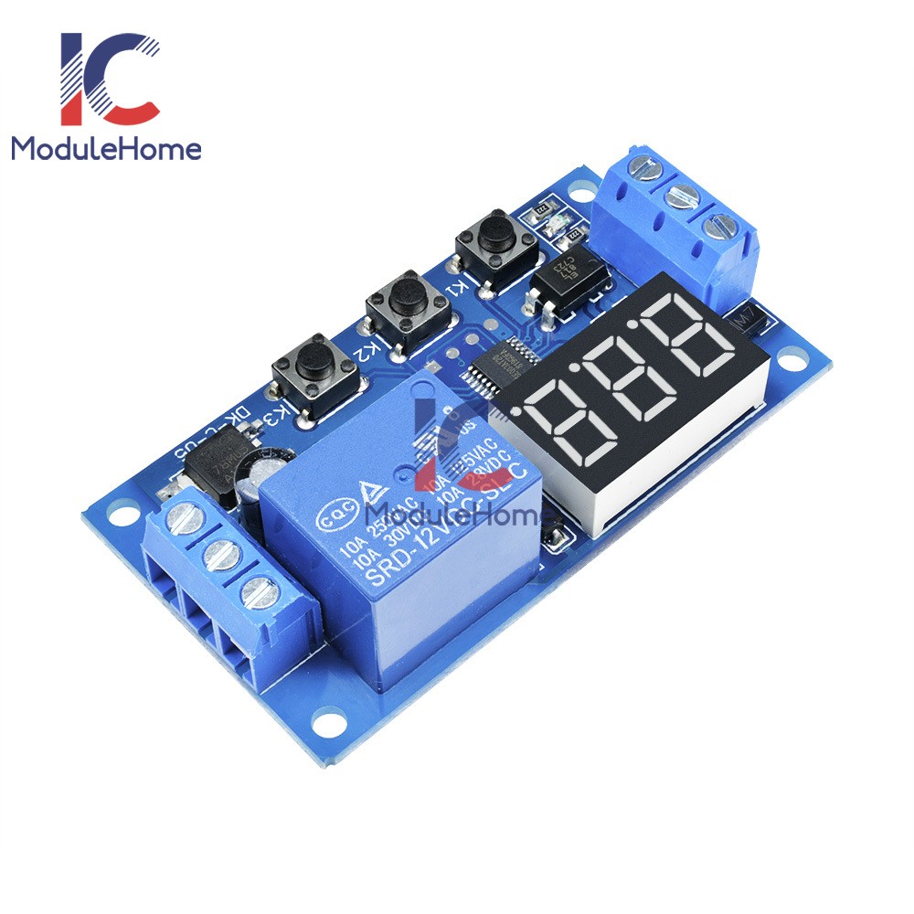 Digital DC12V LED Display Home Delay Timer Control Switch Relay Module Relay