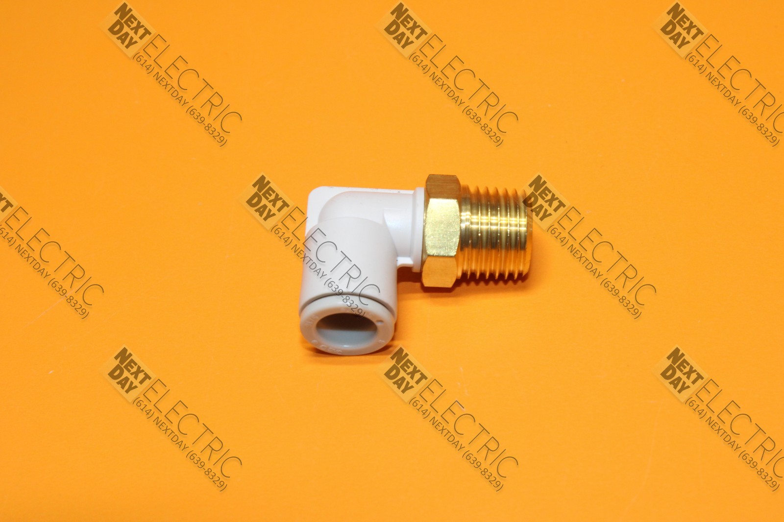 SMC, KQ2L08-02A, Quick Connect Push Fitting Adapter 5/16" 8mm