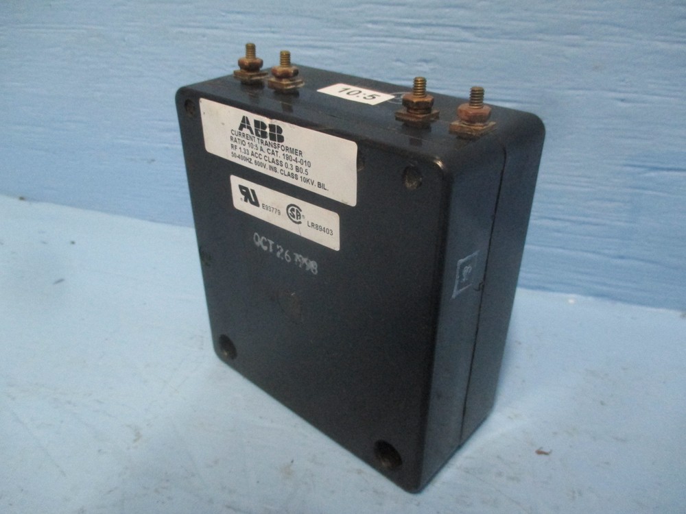 ABB 190-4-010 Current Transformer Ratio 10:5A CT