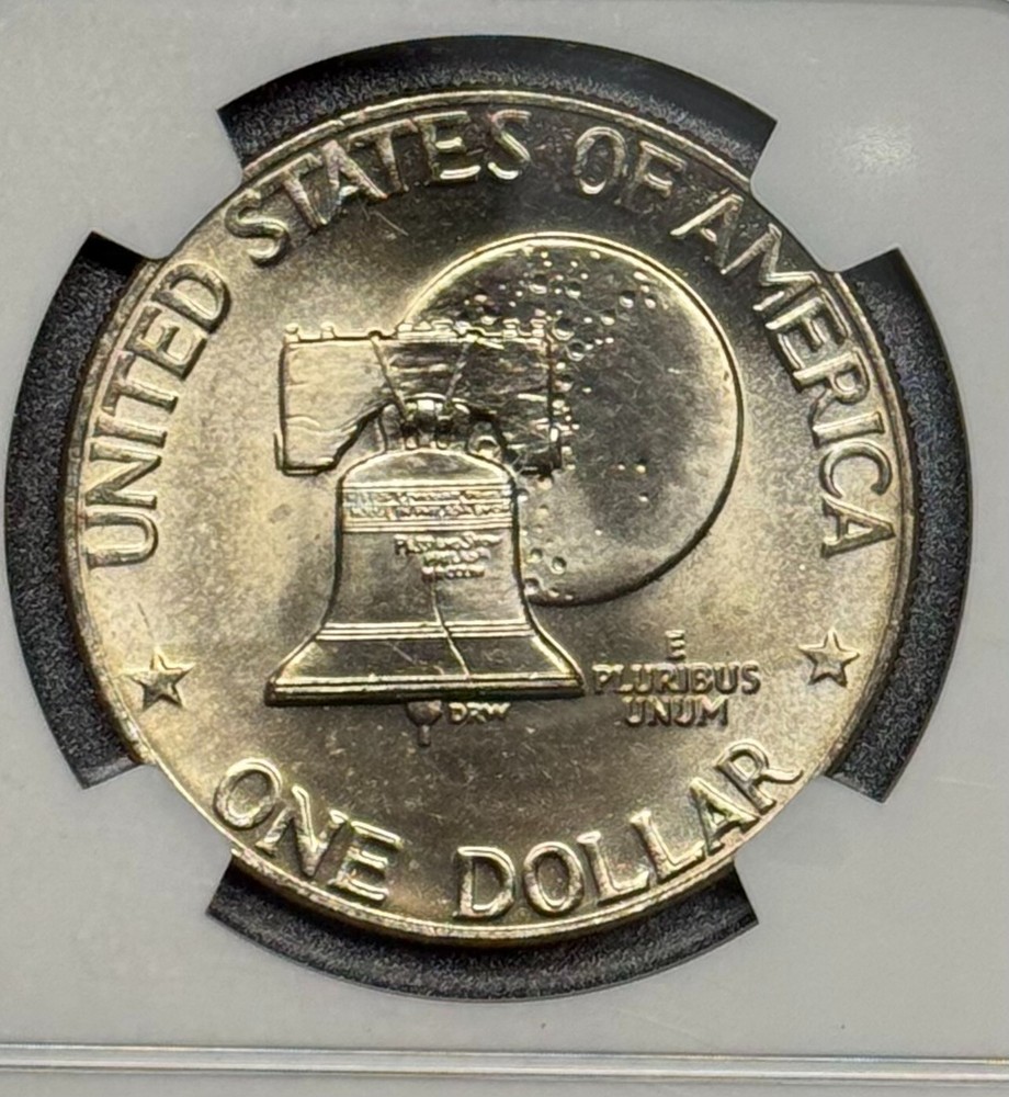 1776 - 1976 D Type 2 Eisenhower Dollar - NGC MS66