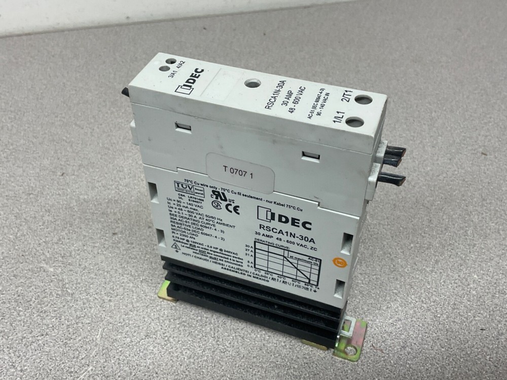 IDEC RSCA1N-30A Solid State Relay; 30A, 48-600VAC